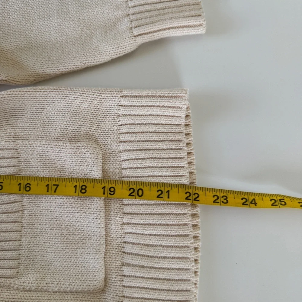Everlane The Cotton Chore Sweater Jacket White Base - Size XS